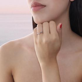Μονόπετρο Diamond Jools Λευκόχρυσος Κ18 με Διαμάντια SKU-39051
