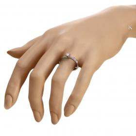 Μονόπετρο Diamond Jools Λευκόχρυσος Κ18 με Διαμάντια SKU-39051