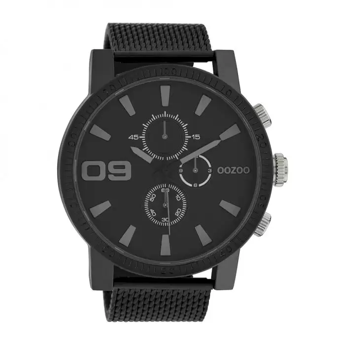 SKU-39609 / OOZOO Timepieces Black Metallic Bracelet