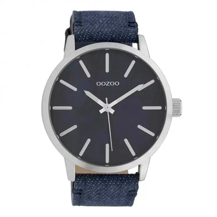 SKU-39446 / OOZOO Timepieces Blue Leather Strap
