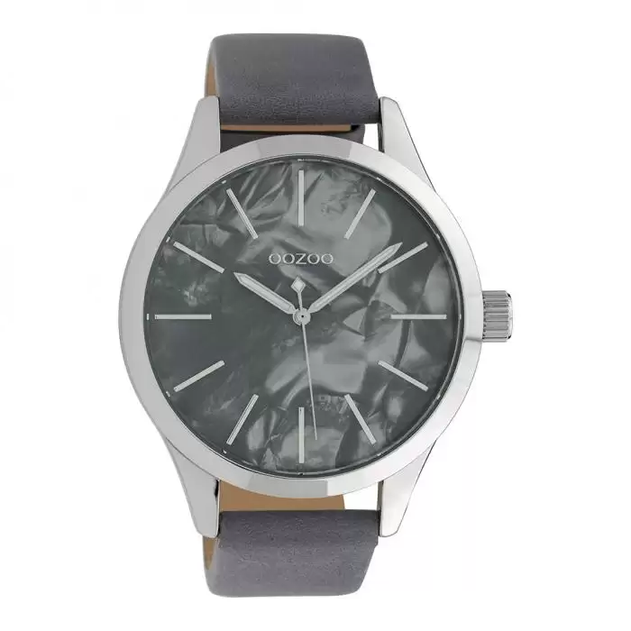 SKU-39844 / OOZOO Timepieces Blue Leather Strap