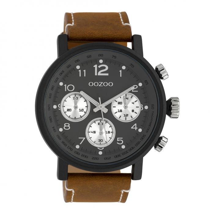 SKU-39624 / OOZOO Timepieces Brown Leather Strap