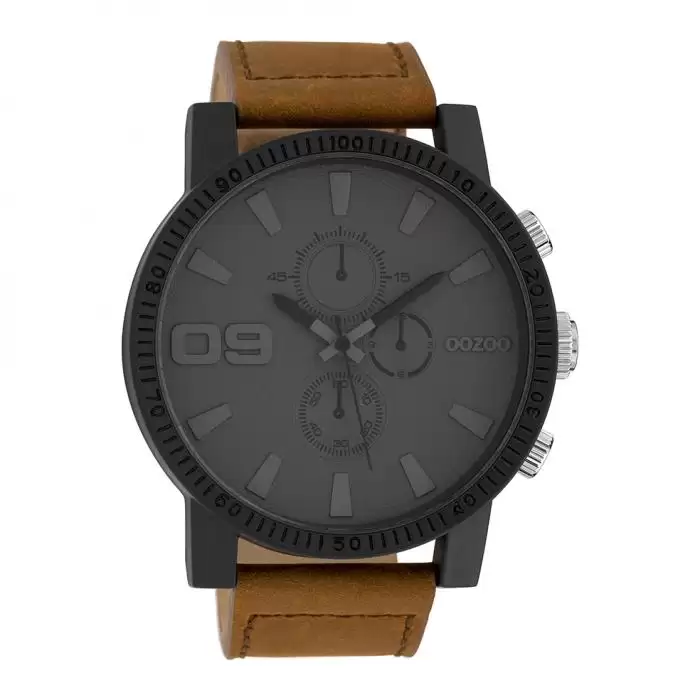 SKU-39627 / OOZOO Timepieces Brown Leather Strap