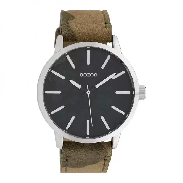 SKU-39445 / OOZOO Timepieces Camo Leather Strap