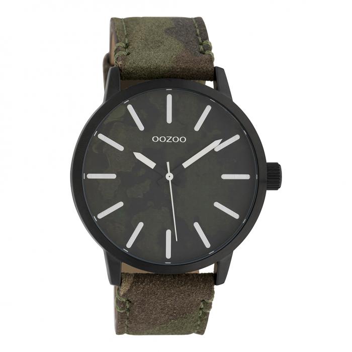 SKU-39447 / OOZOO Timepieces Camo Leather Strap