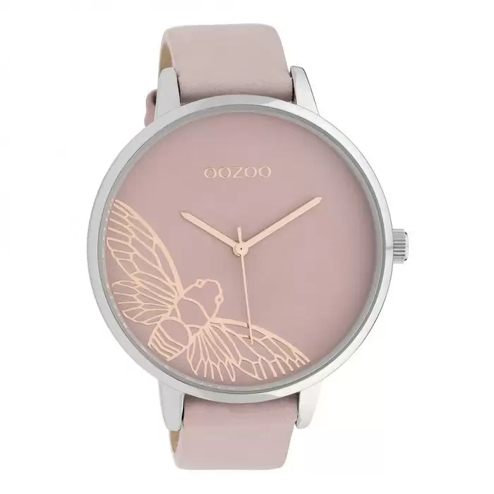 SKU-39845 / OOZOO Timepieces Pink Leather Strap