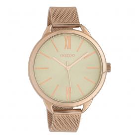 Ρολόι Γυναικείο OOZOO Timepieces με Ρόζ Χρυσό Μπρασελέ | C10136 SKU-39906