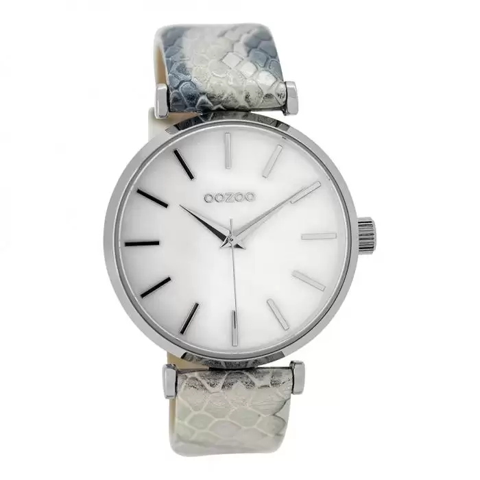 SKU-39914 / OOZOO Timepieces Two Tone Leather Strap