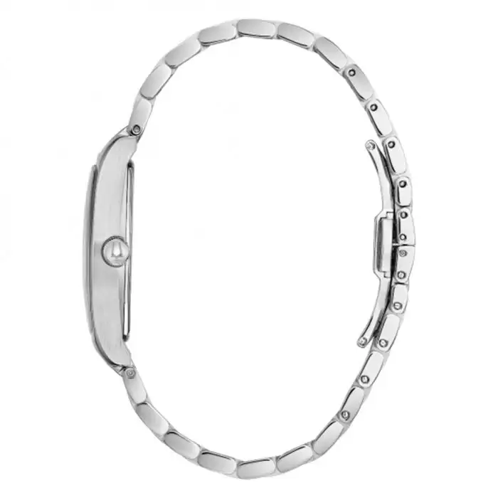 SKU-40513 / BULOVA Tonneau Silver Stainless Steel Bracelet