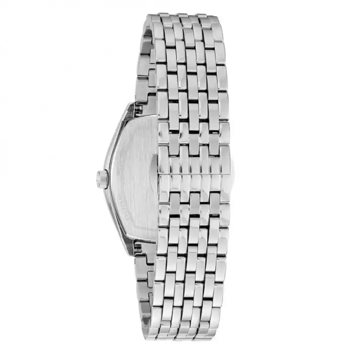 SKU-40513 / BULOVA Tonneau Silver Stainless Steel Bracelet