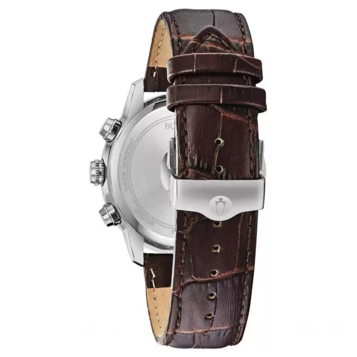 SKU-40491 / BULOVA Chronograph Brown Leather Strap