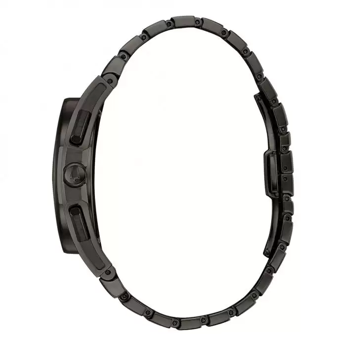SKU-40445 / BULOVA Curv Chronograph Black Stainless Steel Bracelet