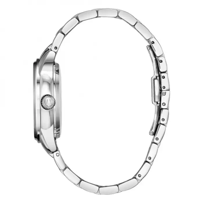 SKU-40511 / BULOVA Diamonds Automatic Silver Stainless Steel Bracelet