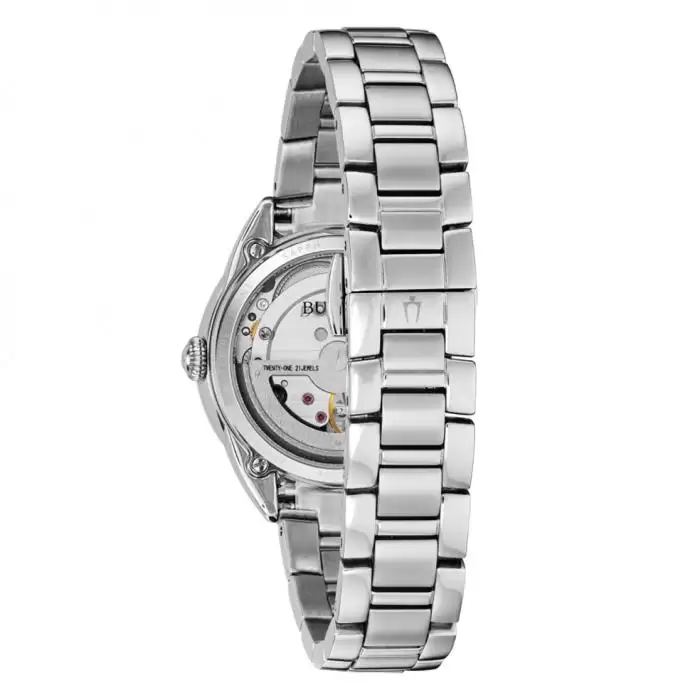 SKU-40511 / BULOVA Diamonds Automatic Silver Stainless Steel Bracelet