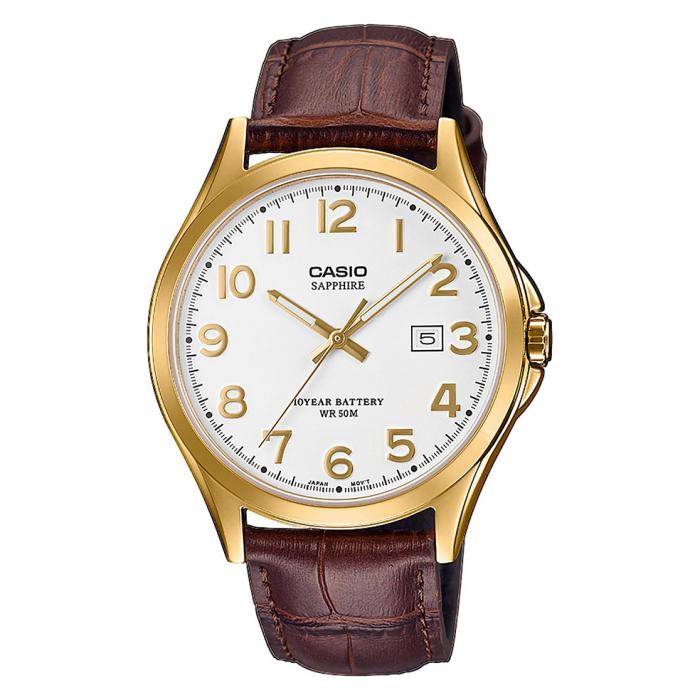 casio leather strap women's watch
