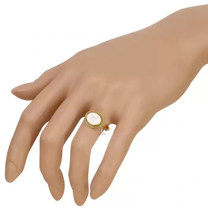 SKU-40382 / Δαχτυλίδι Χρυσός Κ18 με Φίλντισι