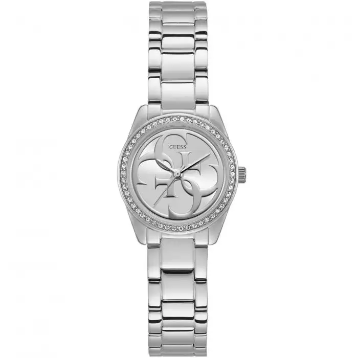 SKU-40945 / GUESS Ladies Crystals Silver Stainless Steel Bracelet