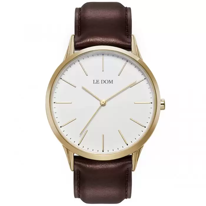 SKU-40183 / LE DOM Classic Brown Leather Strap