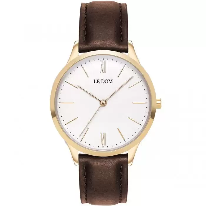 SKU-40191 / LE DOM Classic Brown Leather Strap
