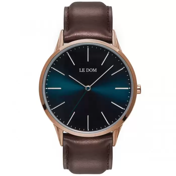 SKU-40170 / LE DOM Classic Collection Brown Leather Strap