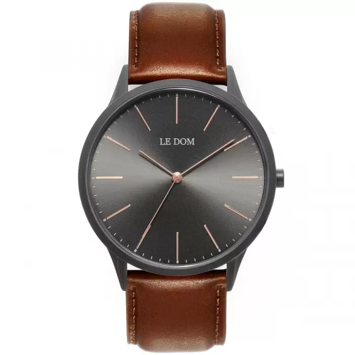 SKU-40172 / LE DOM Classic Collection Brown Leather Strap