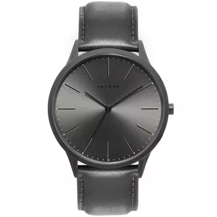 SKU-40182 / LE DOM Classic Collection Grey Leather Strap