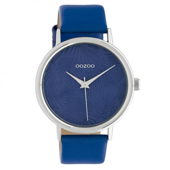 SKU-40581 / OOZOO Timepieces Limited Collection Blue Leather Strap