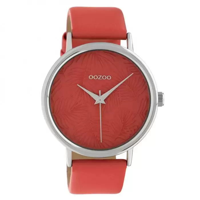 SKU-40578 / OOZOO Timepieces Limited Collection Red Leather Strap