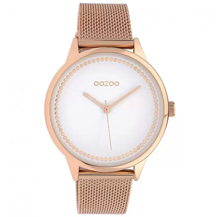 SKU-40390 / OOZOO Timepieces Rose Gold Metal Bracelet