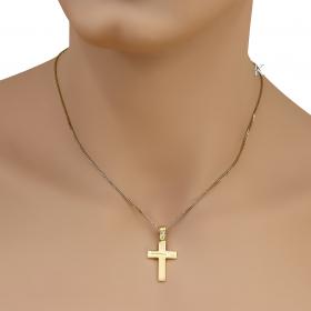 Σταυρός Ανδρικός Μοντέρνος Χρυσός Κ14 SKU-40325