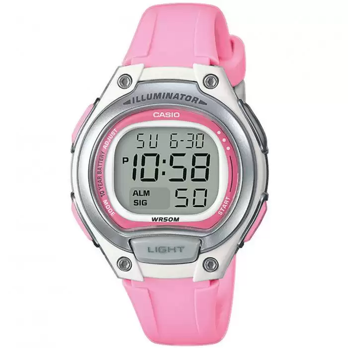 SKU-41302 / CASIO Collection Chronograph Pink Rubber Strap