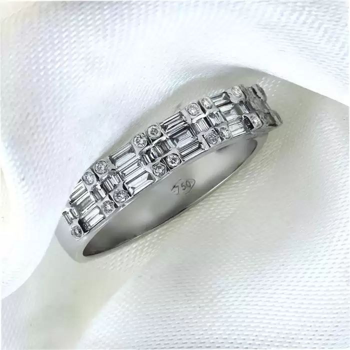 SKU-41886 / Δαχτυλίδι Σειρέ DiamondJools Λευκόχρυσος Κ18 με Διαμάντια