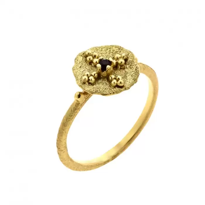 SKU-41017 / Δαχτυλίδι Χρυσός Κ14 Ζιργκόν 