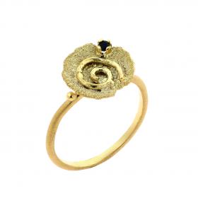 Δαχτυλίδι Χρυσός Κ14 Ζιργκόν 