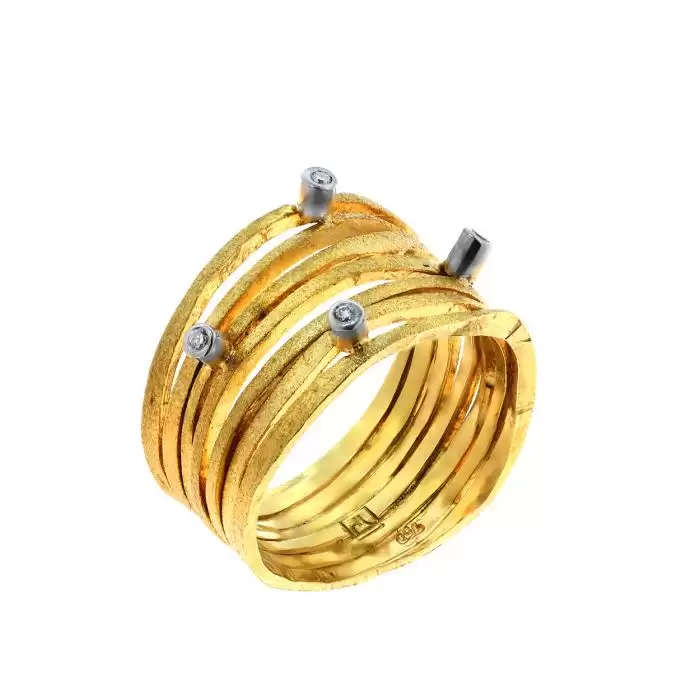 SKU-41278 / Δαχτυλίδι Χρυσός Κ18 με Διαμάντια