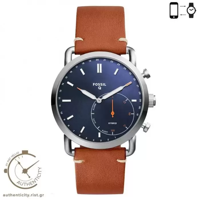 SKU-41615 / FOSSIL Q Commuter Hybrid Brown Leather Strap