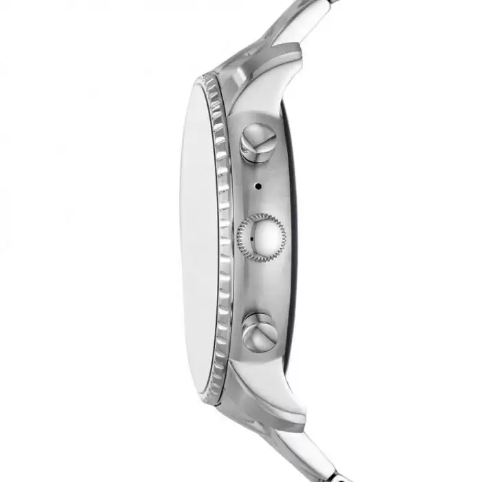 SKU-41622 / FOSSIL Q Explorist HR Silver Stainless Steel Bracelet