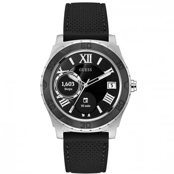 SKU-41915 / GUESS Connect Black Rubber Strap
