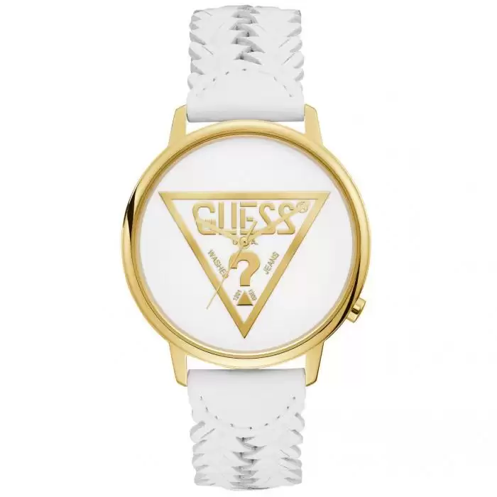 SKU-41948 / GUESS Ladies White Leather Strap