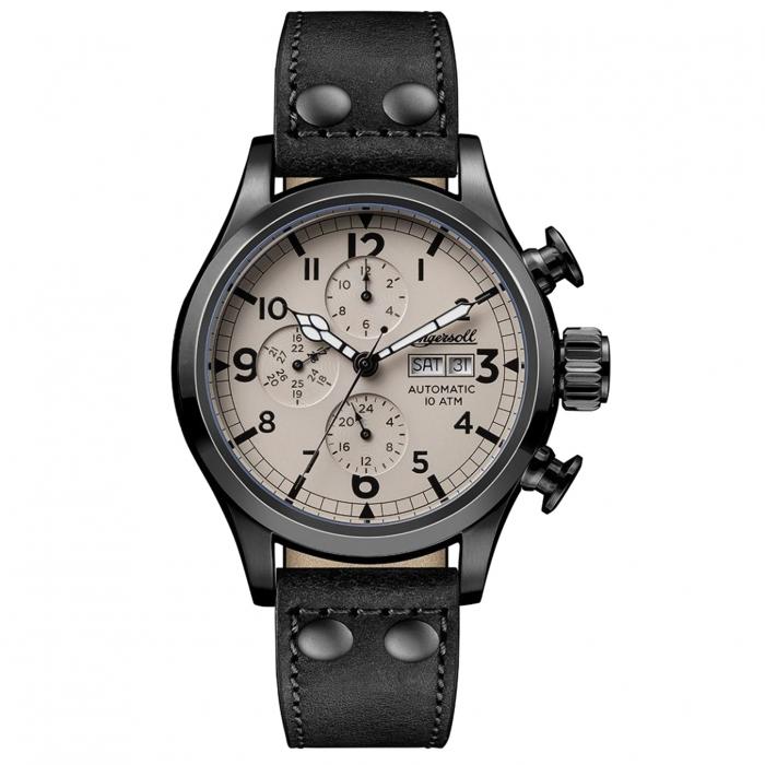 SKU-41058 / INGERSOLL Armstrong Automatic Black Leather Strap