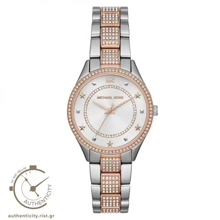 MICHAEL KORS Lauryn Crystals Two Tone Stainless Steel Bracelet SKU-41088