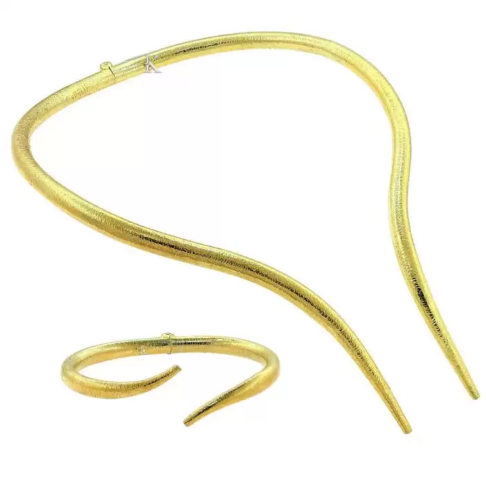 Σετ Ασήμι 925° με Κίτρινο Επιχρύσωμα SKU-41024