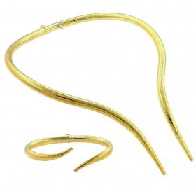 Σετ Ασήμι 925° με Κίτρινο Επιχρύσωμα SKU-41024