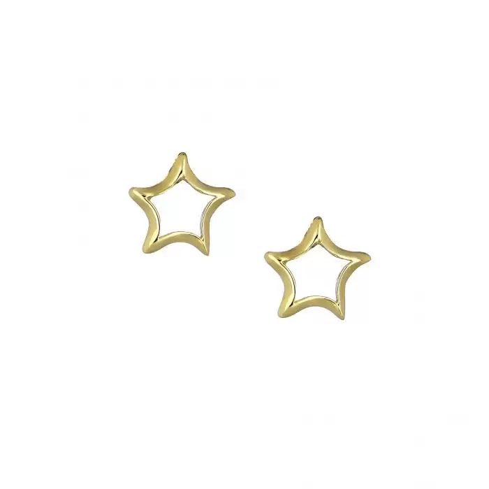SKU-41733 / Σκουλαρίκια Αστέρι Χρυσός Κ14