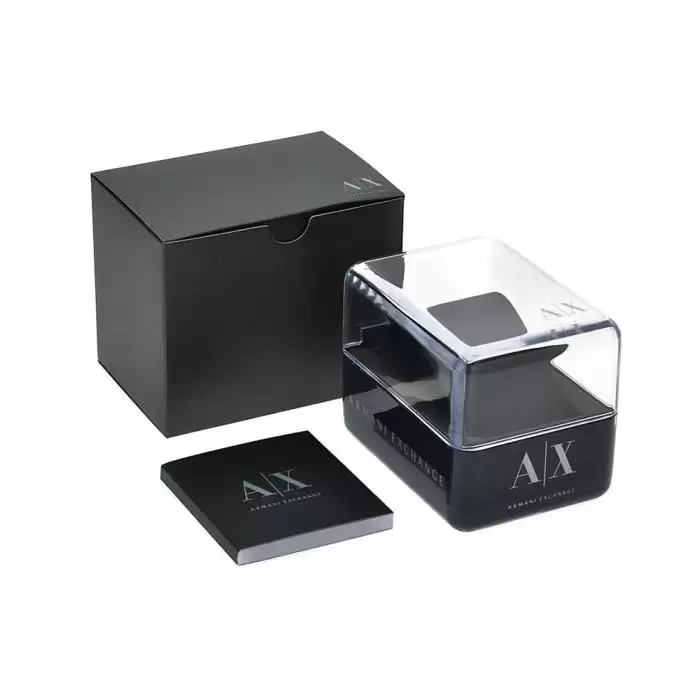 SKU-42385 / ARMANI EXCHANGE Black Synthetic Strap Gift Set