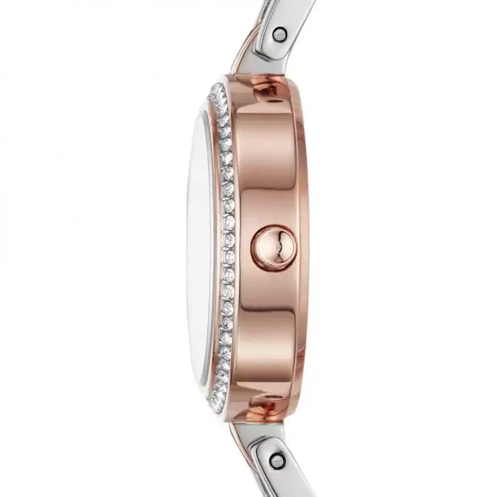 SKU-42520 / DKNY City Link Crystals Two Tone Stainless Steel Bracelet