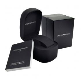EMPORIO ARΜΑΝΙ Black Leather Strap Gift Set SKU-42349