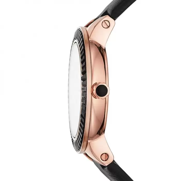 EMPORIO ARΜΑΝΙ Black Leather Strap Gift Set SKU-42349