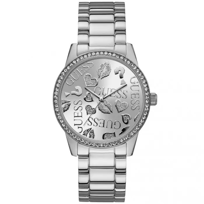 SKU-42037 / GUESS Ladies Crystals Silver Stainless Steel Bracelet