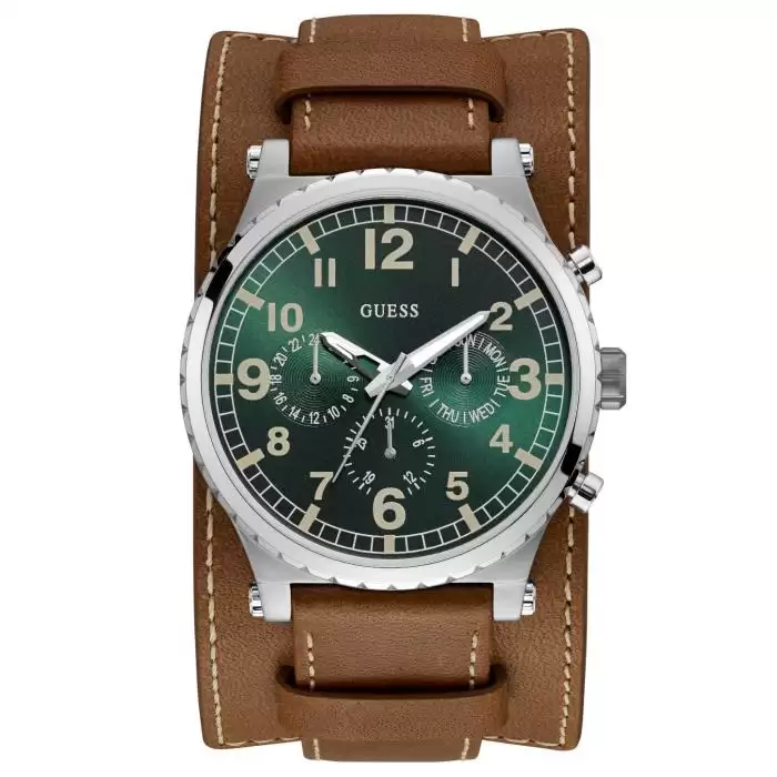 SKU-42013 / GUESS Mens Brown Leather Strap